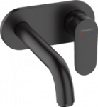Praustuvo maišytuvas Hansgrohe Vernis iš sienos 20.5 cm, juodas matniinis 