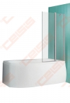 Vonios sienelė ROTH TV2  su brillant spalvos profiliu ir skaidriu stiklu 