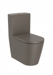 Puodas WC Roca Inspira Round Rimless,vario (bakelis ir dangtis užsakomi atskirai), spalva coffee 