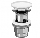 Vožtuvas universalus keram click-clack stone white 