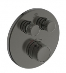 Dalis dekoratyvinė vonios/dušo Ideal Standard Navigo, termostatinė, apvali, spalva - Magnetic Grey 