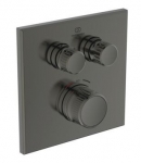 Dalis dekoratyvinė vonios/dušo Ideal Standard Navigo, termostatinė, spalva -chromas, kvadratinė, spalva - Magnetic Grey 