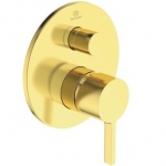 Dalis dekoratyvinė vonios/dušo maišytuvo Ideal Standard Joy, spalva - Brushed Gold. Reikalinga potinkinė dalis A1000NU 