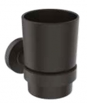 Stiklinė Ideal Standard IOM su laikikliu, spalva - juoda matinė 