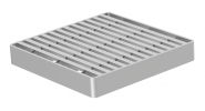 Grotelės ACO 200x200 L15, nerūdijančio plieno 