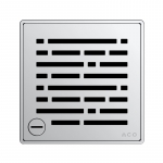 Grotelės Easy Flow 140x140 rakinamos nerūdiančio plieno  4mm 
