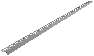 Juosta nuolydžiui duše formuoti 120cm, dešinė 