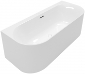 Vonia Loop&Friends 1700x750 Oval glaudžiama prie sienos, stone white 