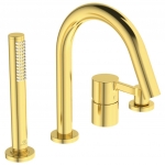 Maišytuvas iš vonios krašto Ideal Standard Joy, 4 dalių, spalva - Brushed Gold 