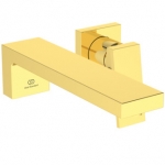 Maišytuvas praustuvui Ideal Standard EXTRA, iš sienos, 2 dalių (pot.dalisA1313NU), spalva - Brushed Gold 