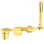 Maišytuvas iš vonios krašto Ideal Standard Extra, 4 dalių, spalva - Brushed Gold 