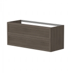 Apatinė spintelė Rustic 121 cm dūminio ąžuolo faneruotė, dviguba 