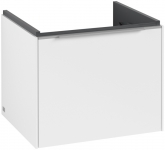 Spintelė apatinė Subway 3.0 523x429x477,5 pure white, chromuotos rankenėlės 