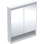 Veidrodinė spintelė Geberit One 75x90x15 cm, įmontuojama į sieną su ComfortLight apšvietimu, balta 