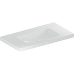 Praustuvas Geberit iCon Light 90X48 cm, be skylės maišytuvui ir be perpylimo angos 