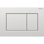 Vandens nuleidimo mygtukas Geberit Sigma01 Square, matinis chromas,  lengvai valomu paviršiumi 