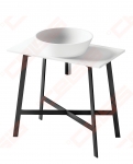 Kojelės metalinės su Silkstone stalviršiu 800x450 