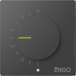 ENGO ESIMPLE-230B laidinis, virštinkinis temperatūros reguliatorius su ratuku, 230V 