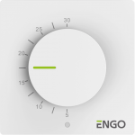 ENGO ESIMPLE-230W laidinis, virštinkinis temperatūros reguliatorius su ratuku, 230V 