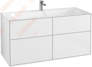 Spintelė apatinė VILLEROY&BOCH Finion 1196x591x498mm, blizgios baltos spalvos 