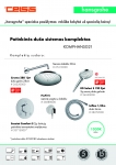 Komplektas potinkinis termostatinis "6 in 1", chromas (apvalus), Croma 28 