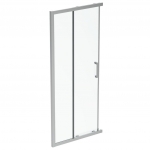 Dušo durys Ideal Standard Connect 2, 90x195cm, stumdomos durys, skaidrus stiklas, blizgus profilis 