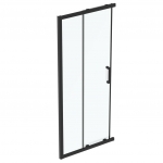 Dušo durys Ideal Standard Connect 2, 90cm, skaidrus stiklas, juodas profilis. Pilnai komplektacijai reikalingi 2vnt 