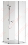 Dušo kabina Brasta Glass LUKA 975-988x975-988x2000 rudas stiklas 