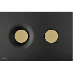 Mygtukas WC M1978-7 Dot.Dot  juodas matinis / auksas matinis 