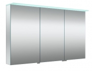 Spintelė veidrodinė Vetro 120cm LED 3 durelės veidrodiniai šonai 
