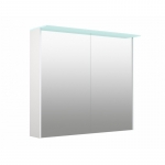 Spintelė veidrodinė Vetro D-Line 80cm, LED, balta matinė 