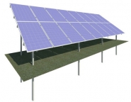 Konstrukcija antžeminės elektrinės Bifacial moduliams 34vnt 