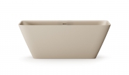 Vonia Quadro 1590x700 silkstone, laisvai pastatoma, Matte Caffelatte spalva 