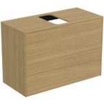 Spintelė Ideal Standard Conca, matmenys: 800x373x550m, 2 stalčiai, šviesus ąžuolas (tikros medienos lukštas) 