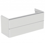 Spintelė Ideal Standard Adapto, matmenys 1170x417x490mm, 2 stalčiai, spalva - balta blizgi, skirta praustuvui Strada II, 120cm 