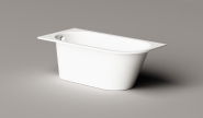 Vonia VARIO M 1580x750, kampas B, sifonas plastikas 