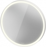 Veidrodis Vitrium 70cm apvalus LED baltas rėmas Defog System 