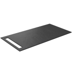 HPL stalviršis 90cm su 1 kabykla, juoda lava 