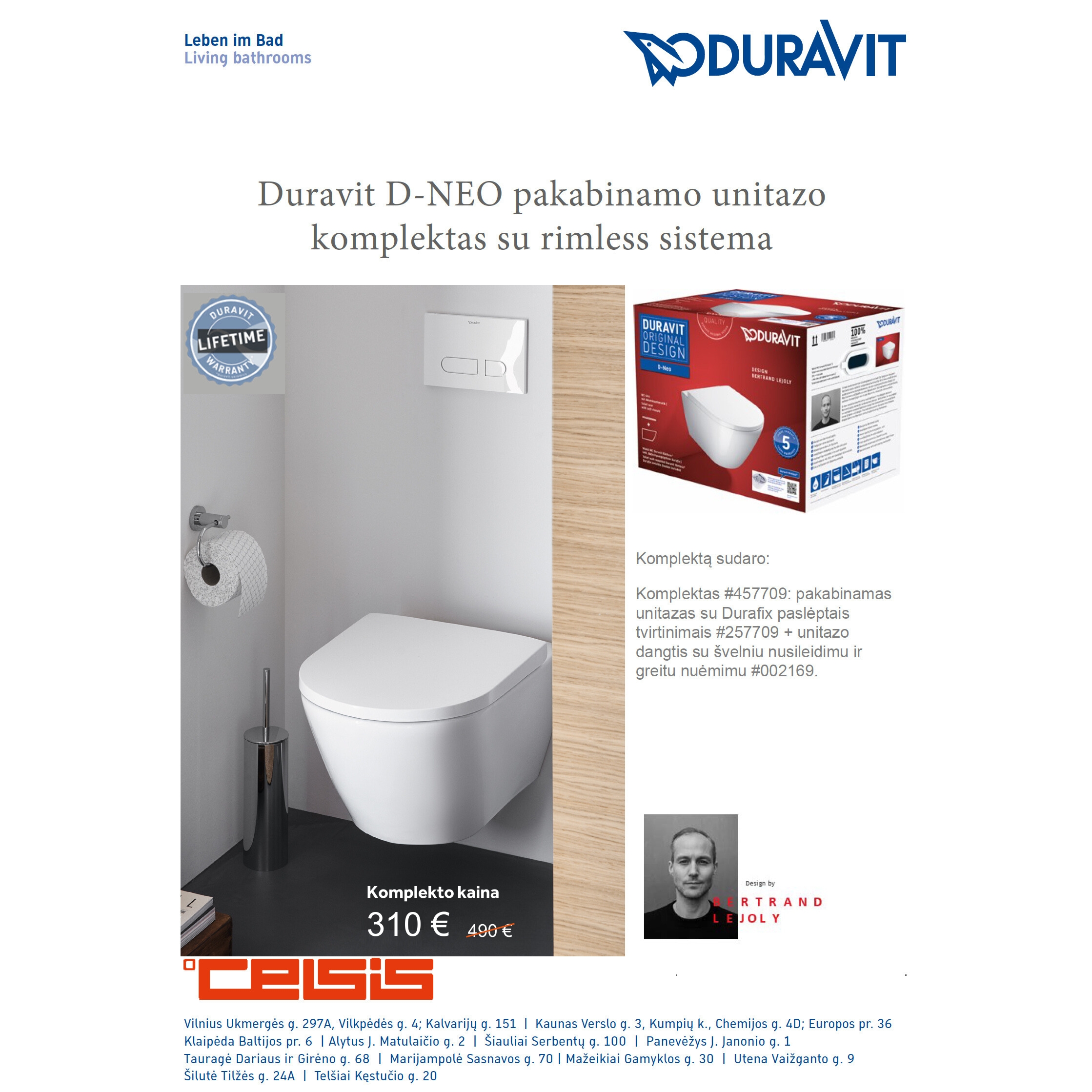 SPECIALUS DURAVIT PASIŪLYMAS! 