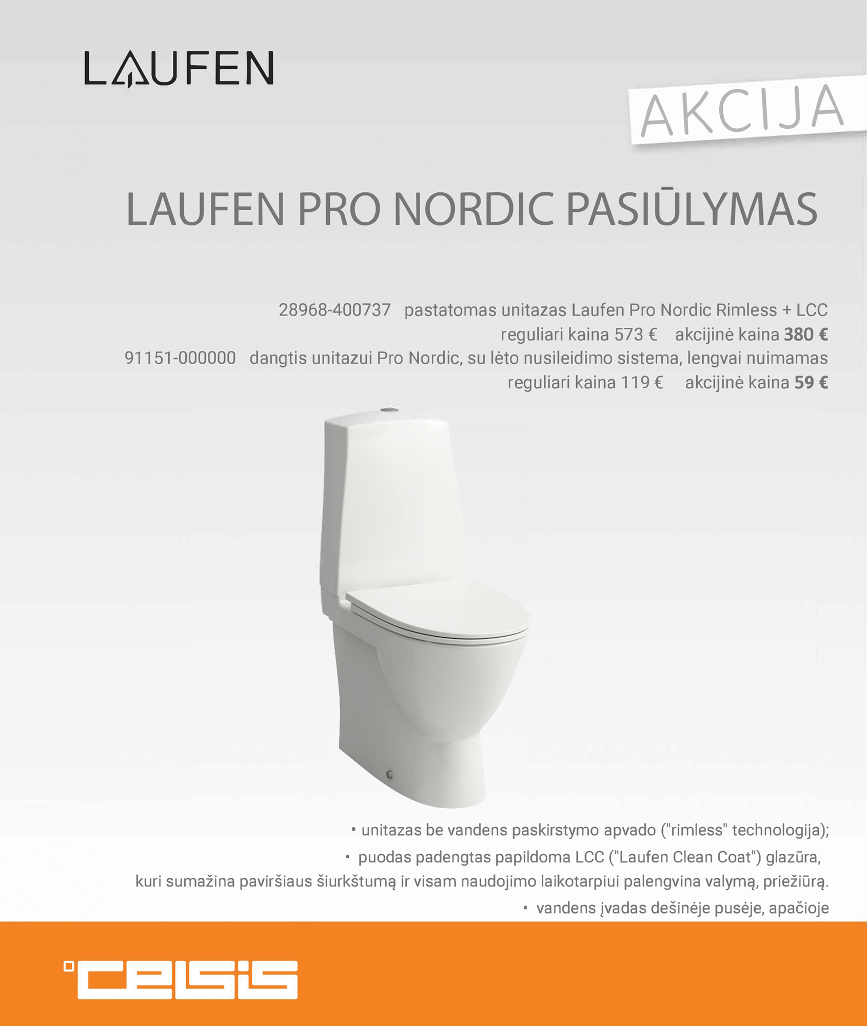 LAUFEN PRO NORDIC PASIŪLYMAS! 