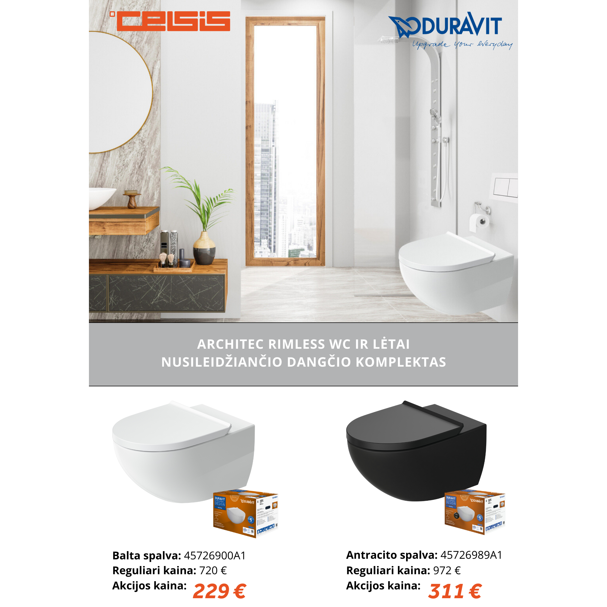 DURAVIT PASIŪLYMAS ! 