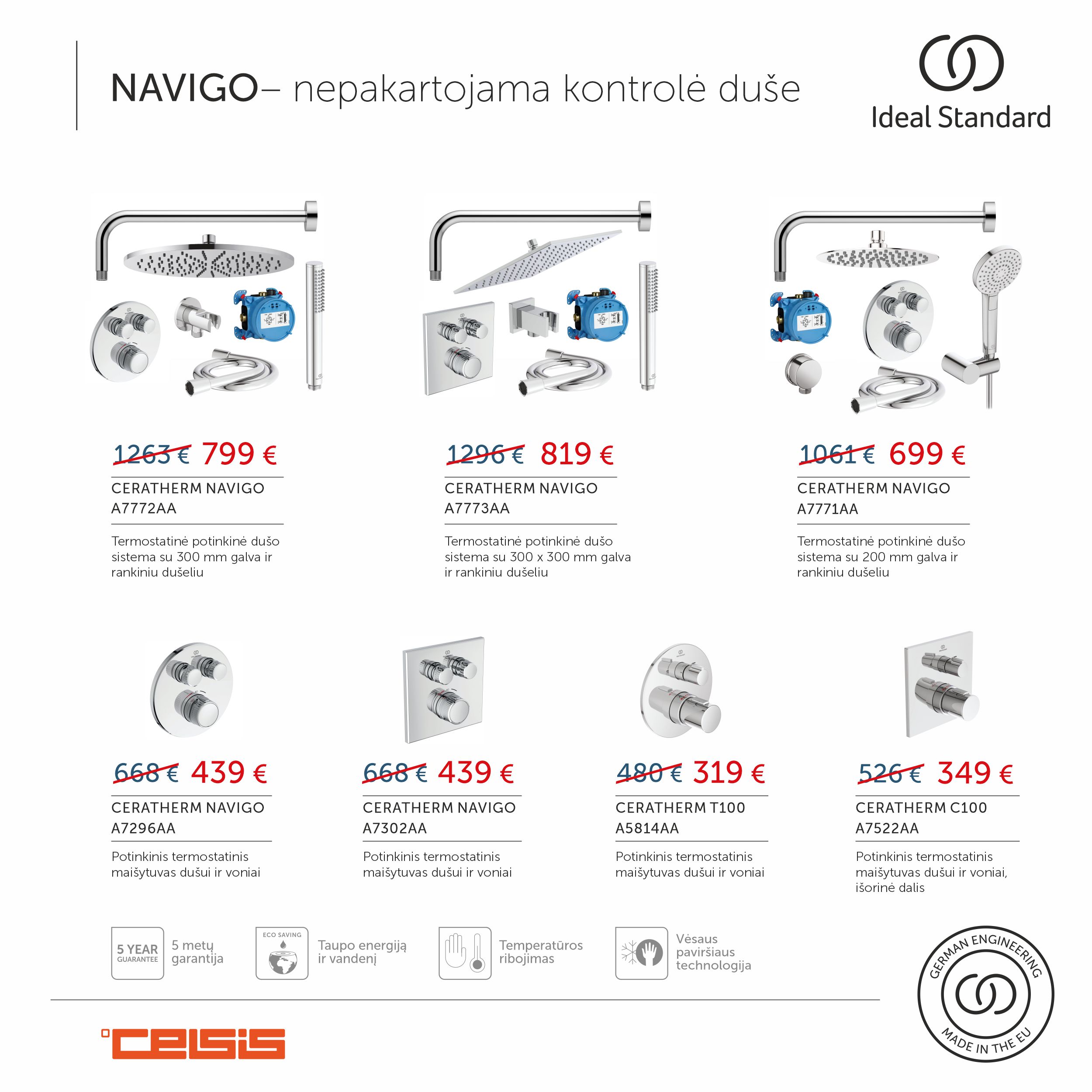 IDEAL STANDARD PASIŪLYMAS! 