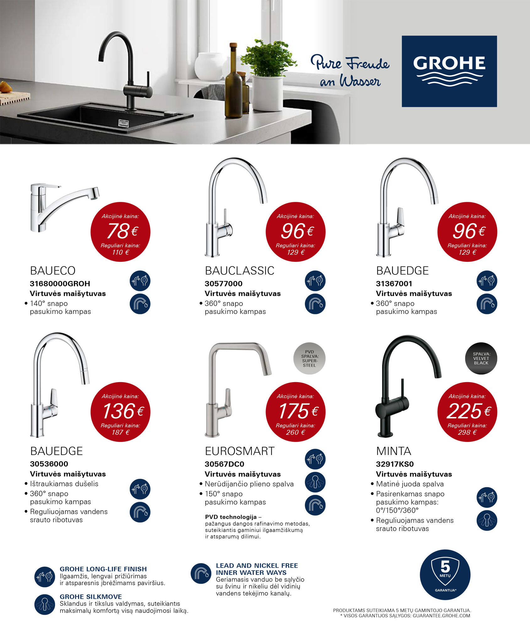 GROHE PASIŪLYMAS! 