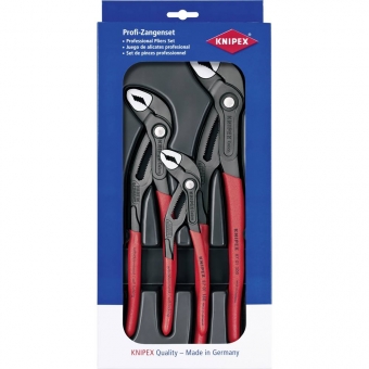 Replių Knipex COBRA rinkinys (180,250,300 mm) 