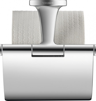Laikiklis WC popieriui  Duravit Starck T 125x83mm su dangteliu 