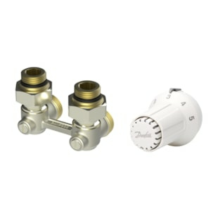 Danfoss termostatinis rinkinys RAS-CK + RLV-KB kampinis 