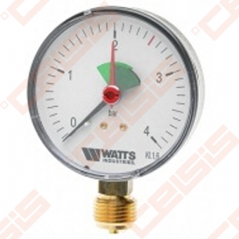 Manometras WATTS F+R201; Dn63x1/4"; PN 4bar; Vertikalus