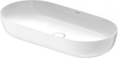 Praustuvas Duravit Luv 800x400 be skylės maišytuvui su WG 