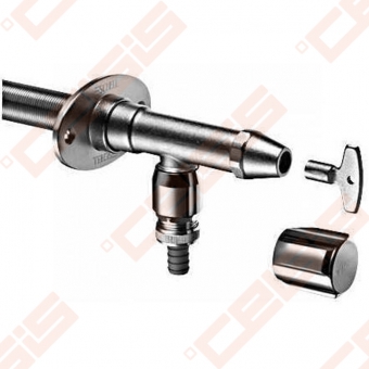 SCHELL Polar 2 sodo neužšąlantis čiaupas Dn1/2" sienai 200-500mm storio
