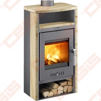 Plieninė krosnelė Haas+Sohn Livorno (550 x 1027 x 380); 2,4-7,5kW